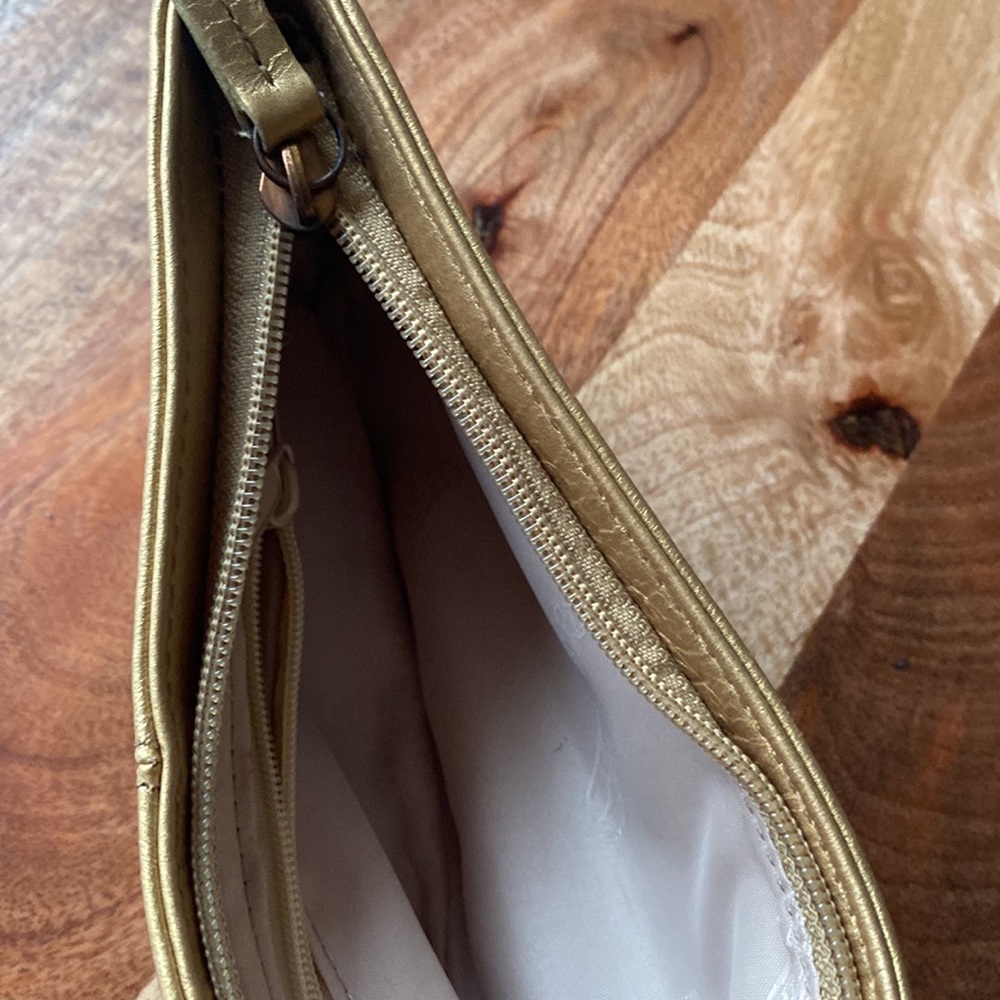 Fossil gold wristlet clutch bag - Picture 6 of 7